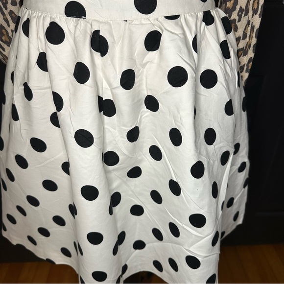 CeCe Dappled Dot A-Line skirt Size 8 (a4 - Picture 5 of 11